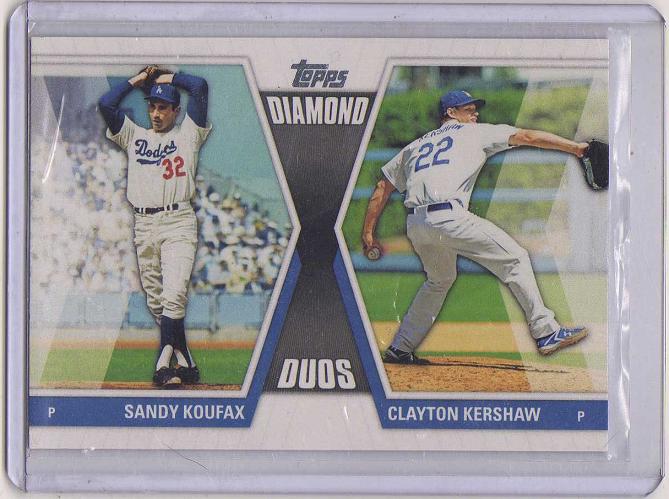 2011 Topps Diamond Duos Series 2 Clayton Kershaw  Card #DD30 - Los Angeles Dodgers